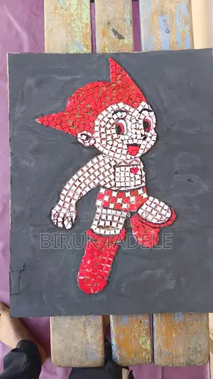 Hand Made Astro Boy Mosaic Art Work