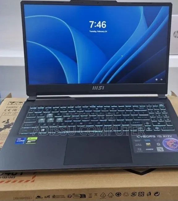 New Laptop MSI Cyborg 15 16GB Intel Core i7 SSD 1T