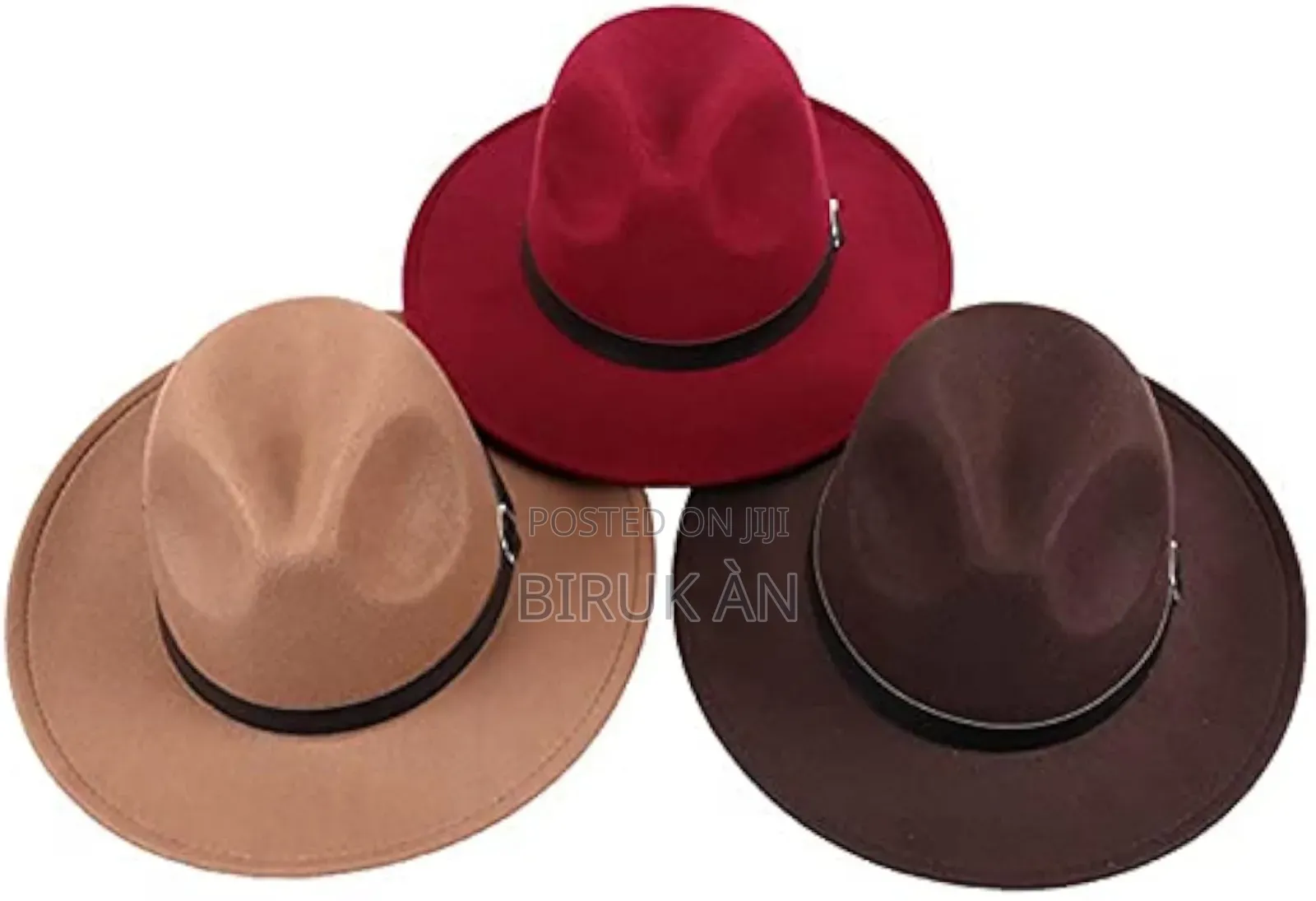 Wide Brim Fedora Hats With Different Colors