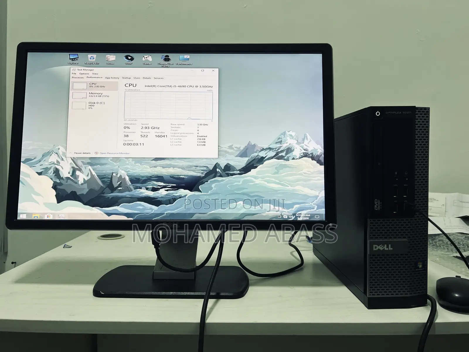 Desktop Computer Dell OptiPlex 3020 4GB Intel Core i5 HDD 500GB