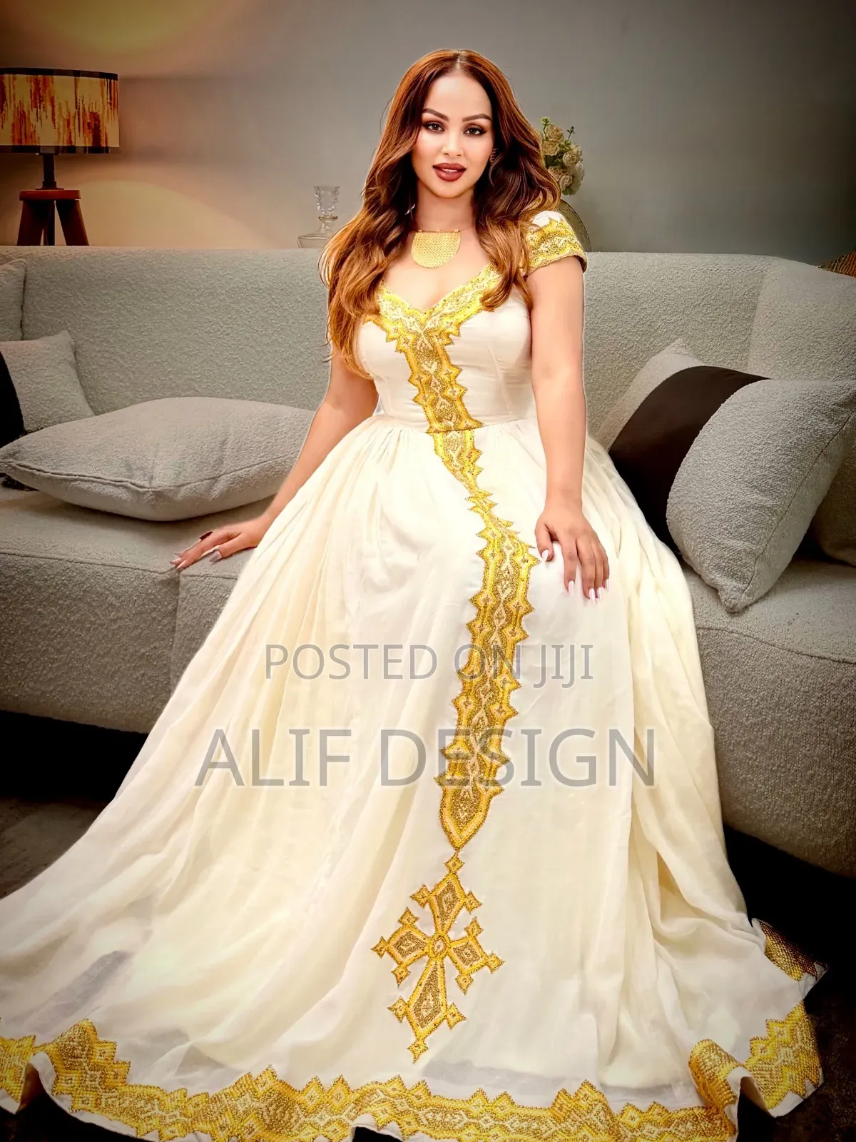 Yellow Color Habesha Dresses