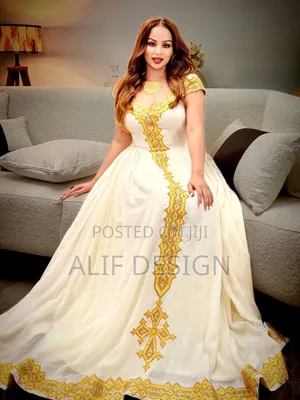 Yellow Color Habesha Dresses