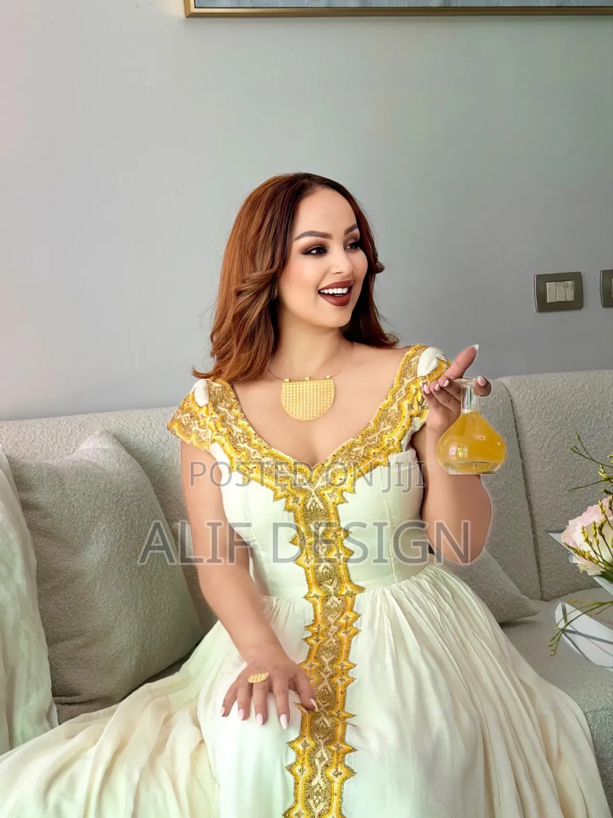Yellow Color Habesha Dresses