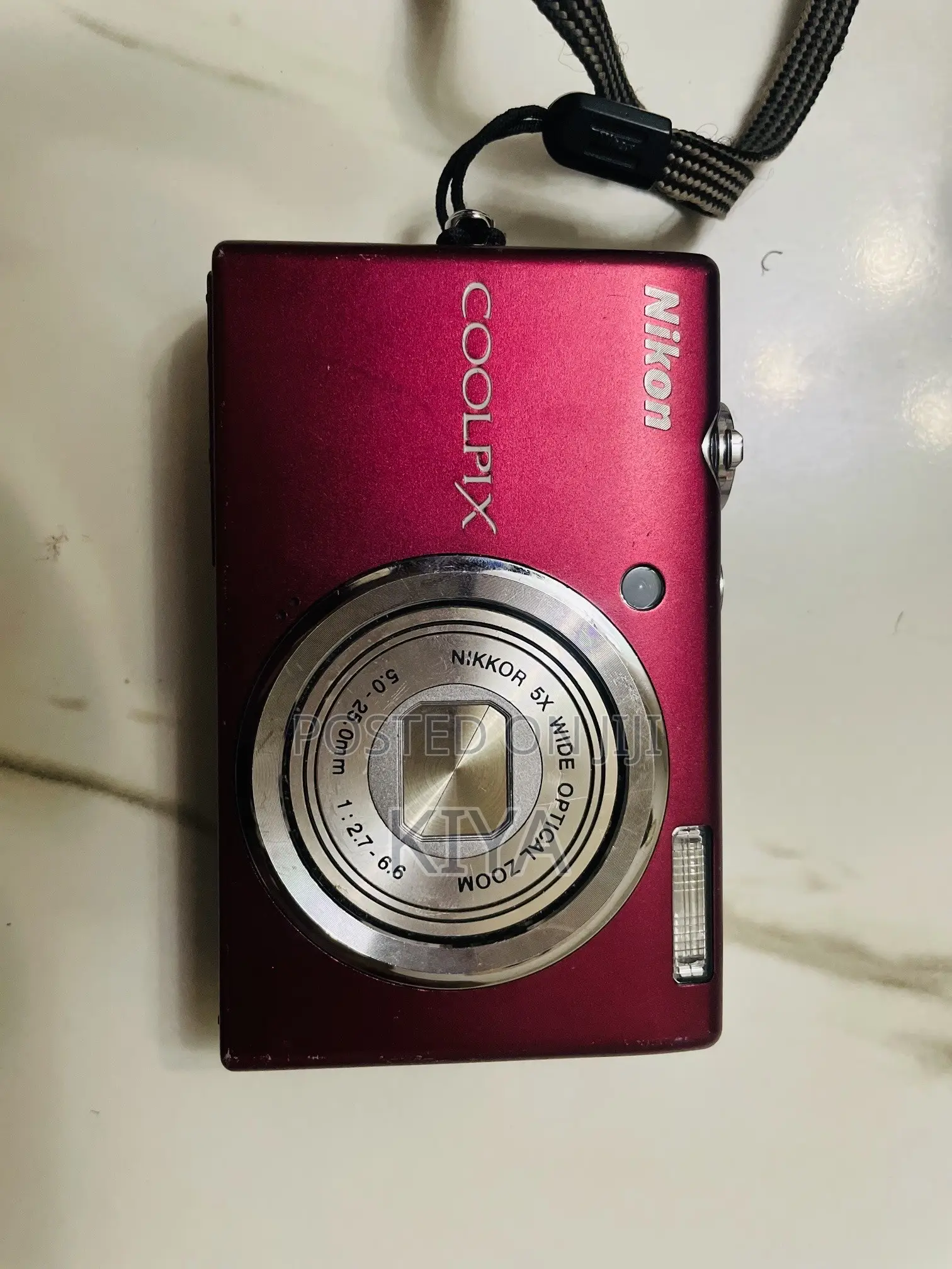 Nikon Coolpix Digital Camera (Red) – With Battery, SD Card Case