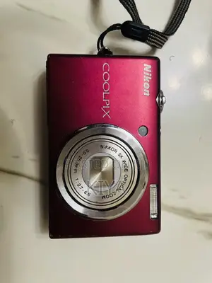 Nikon Coolpix Digital Camera (Red) – With Battery, SD Card Case