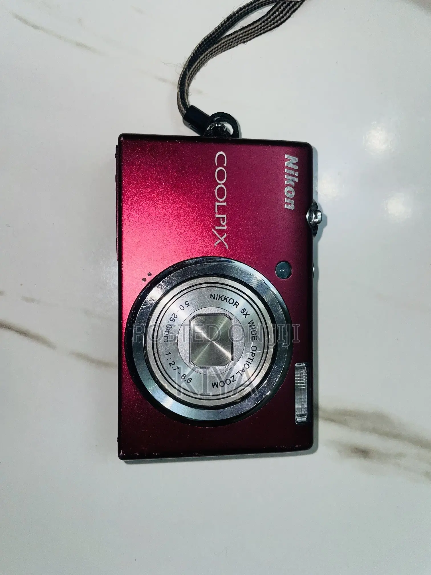 Nikon Coolpix Digital Camera (Red) – With Battery, SD Card Case