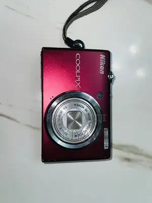 Nikon Coolpix Digital Camera (Red) – With Battery, SD Card Case