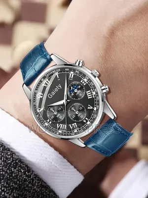 GAIETY Classic Roman Numeral Men's Wrist Watch Fashionable Solid Color