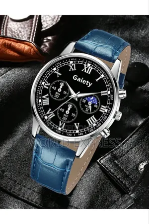 GAIETY Classic Roman Numeral Men's Wrist Watch Fashionable Solid Color
