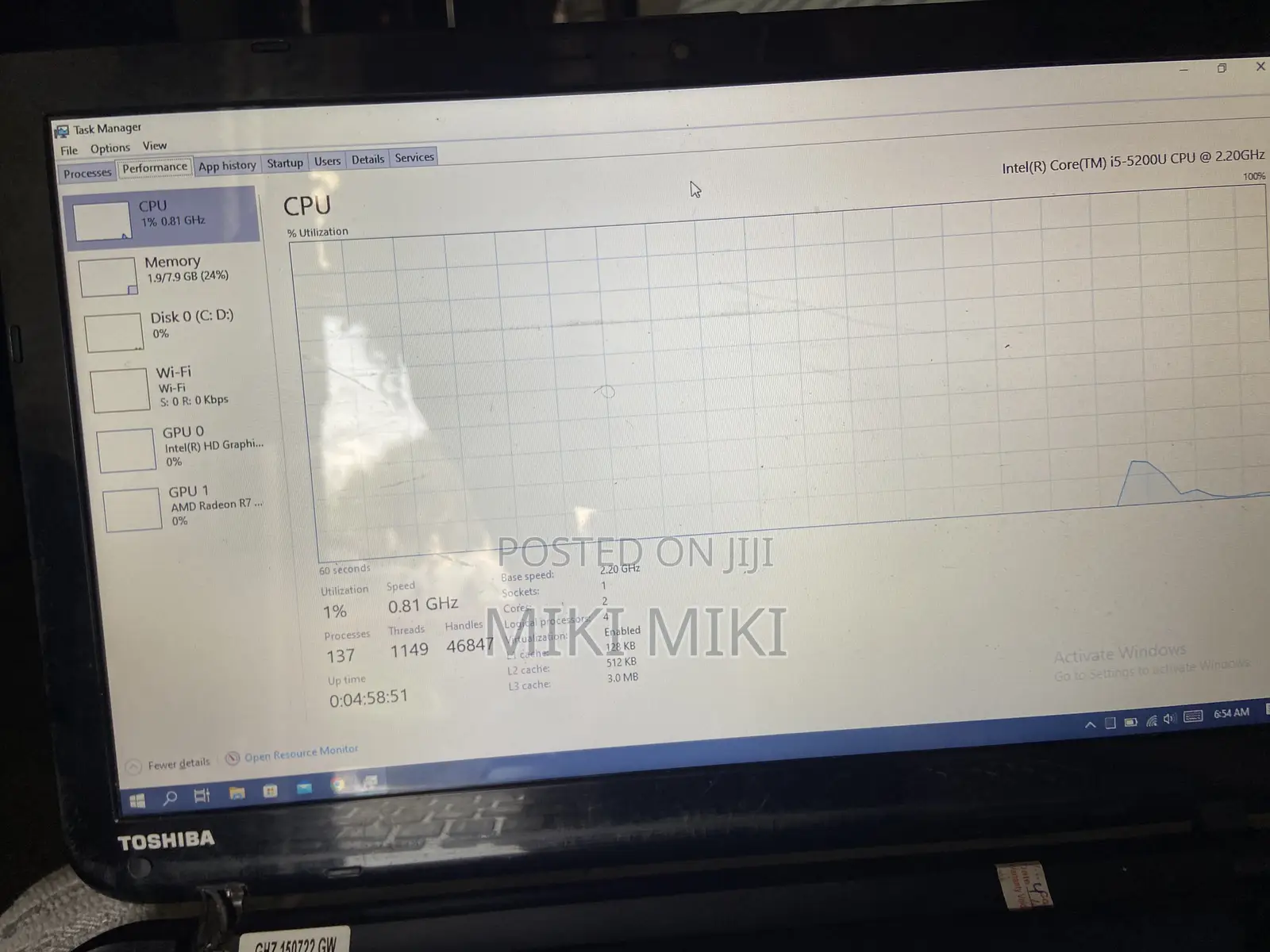 Laptop Toshiba Satellite C55 8GB Intel Core i5 HDD 1T