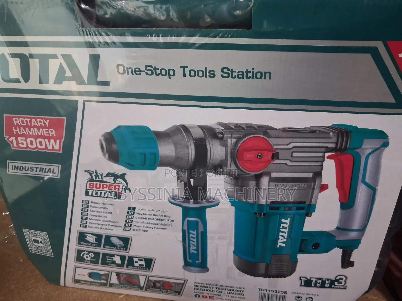 TOTAL 1500W Hammer Drill | Heavy Duty Electric Drill Rotary Hammer