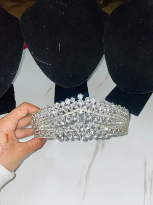 Elegant Crystal Bridal Tiaras Wedding Crowns (Set of 3)