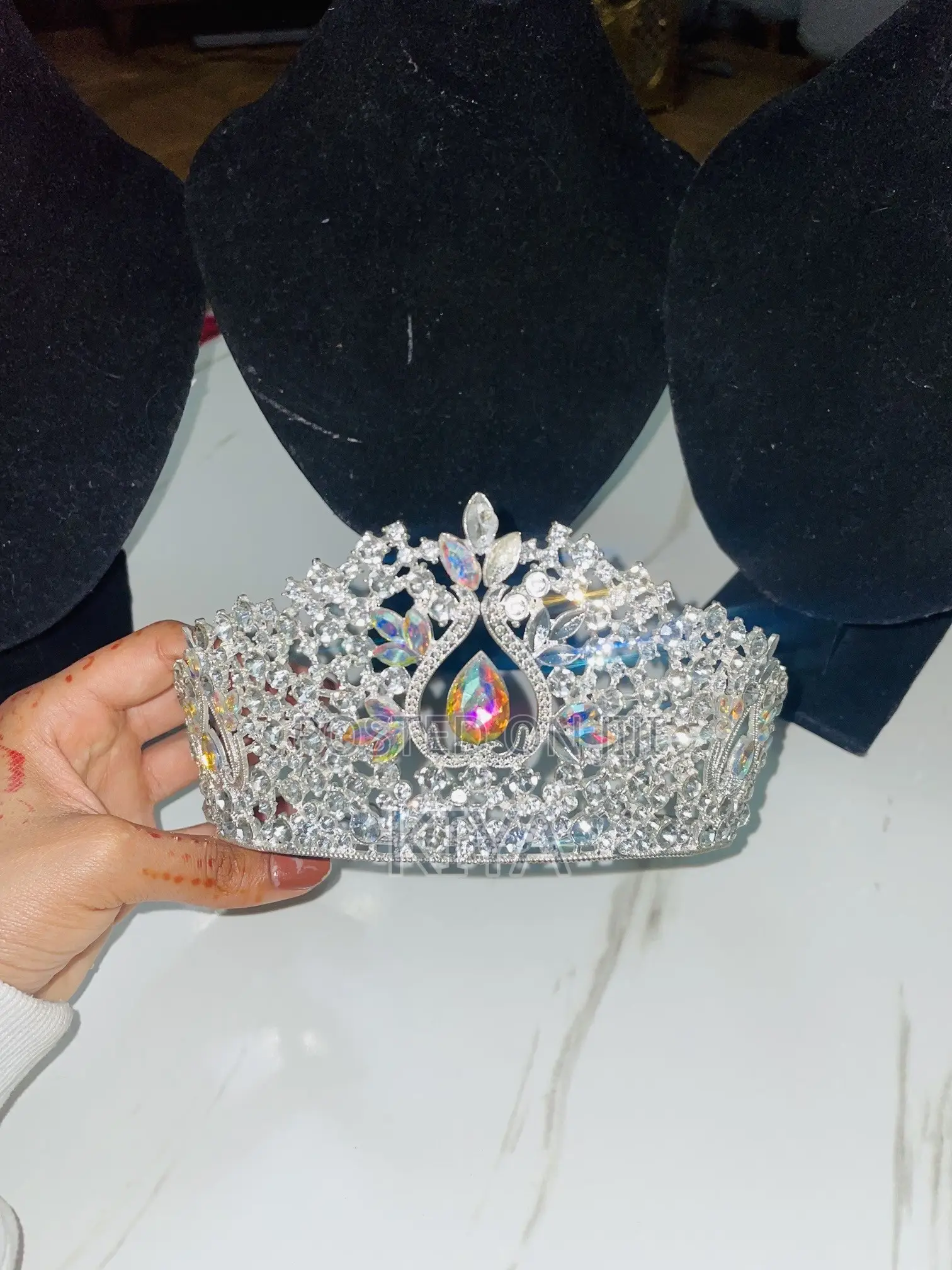 Elegant Crystal Bridal Tiaras Wedding Crowns (Set of 3)