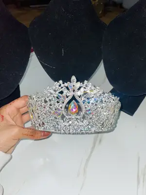 Elegant Crystal Bridal Tiaras Wedding Crowns (Set of 3)