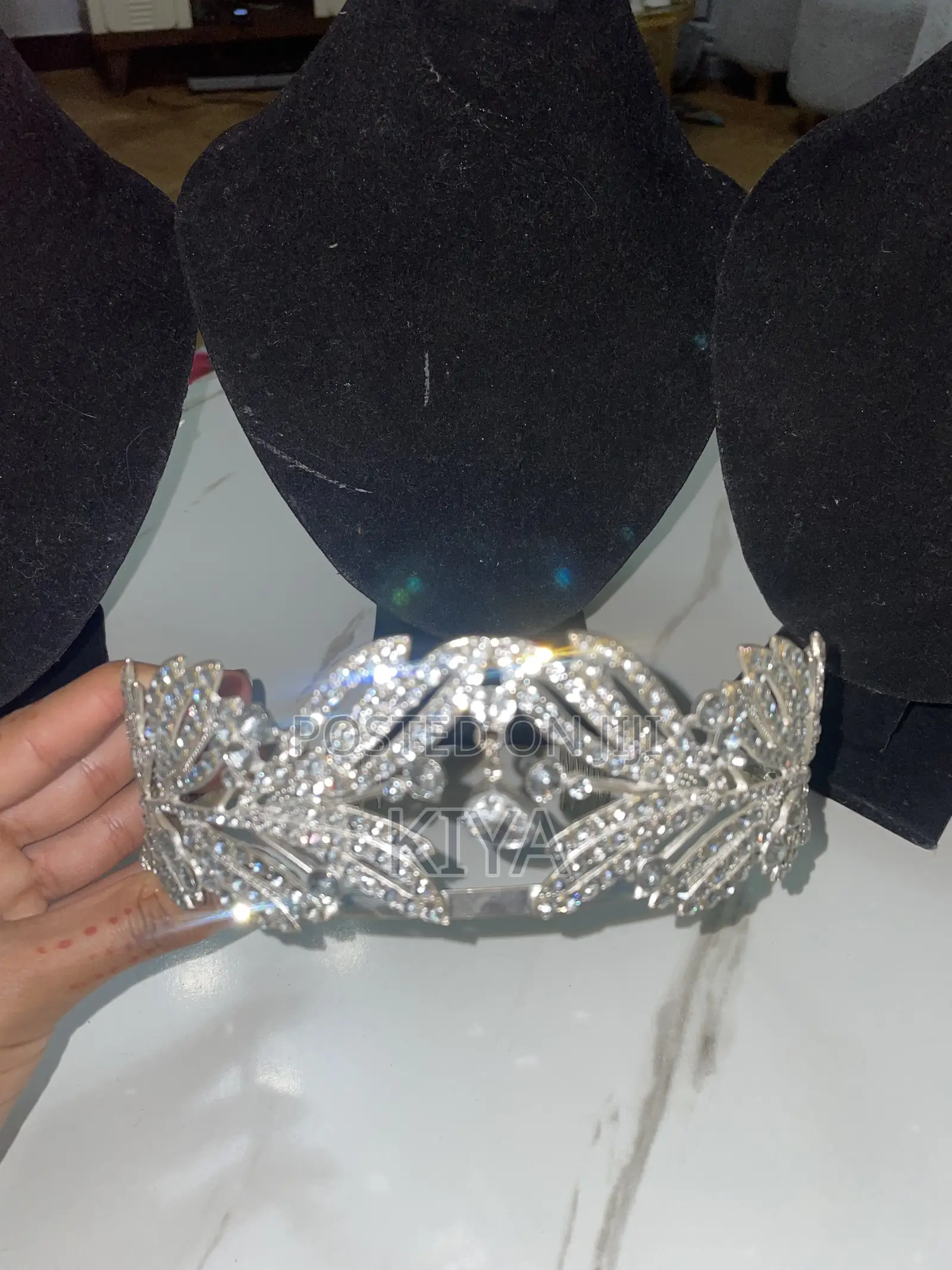 Elegant Crystal Bridal Tiaras Wedding Crowns (Set of 3)