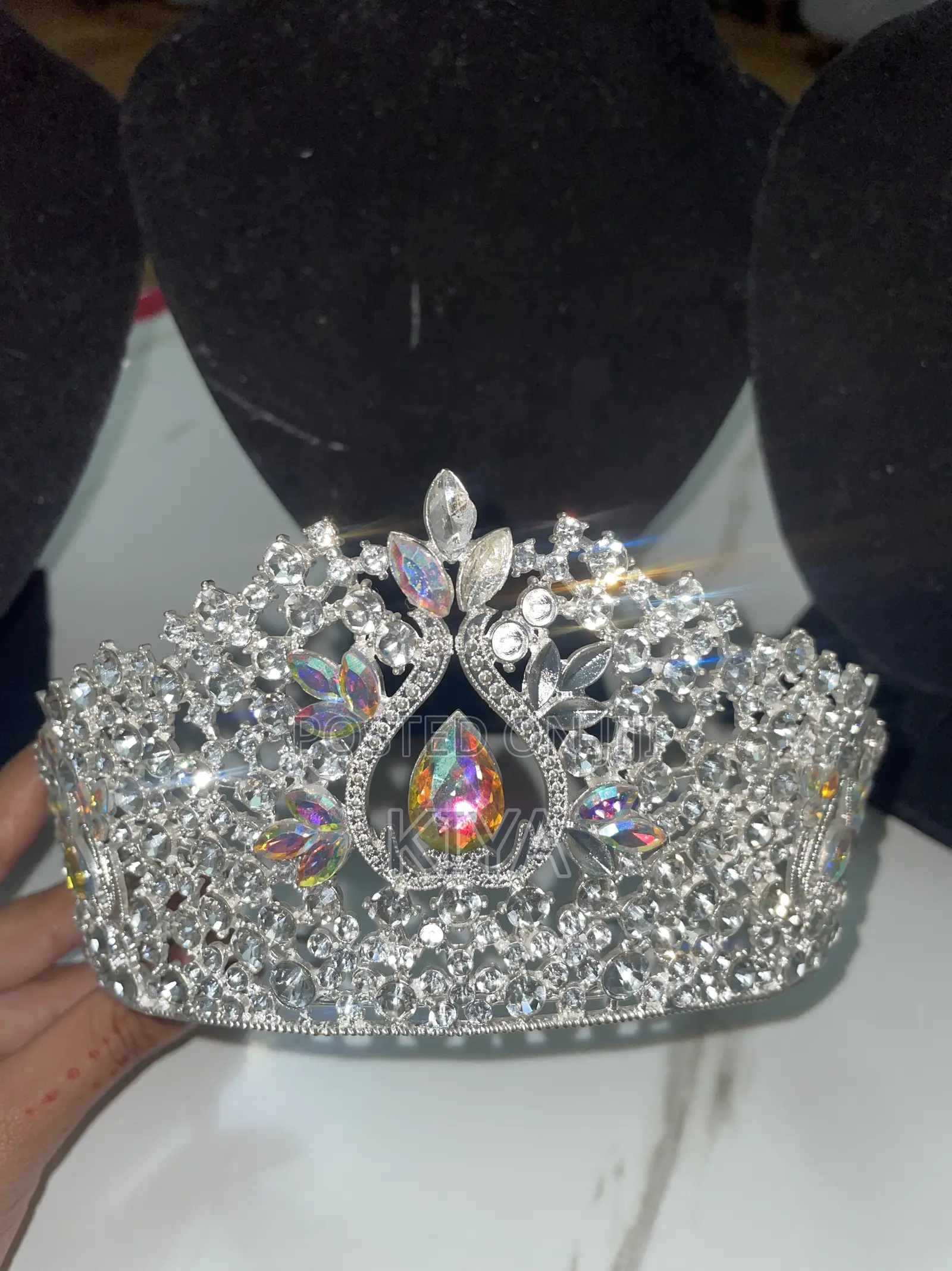 Elegant Crystal Bridal Tiaras Wedding Crowns (Set of 3)