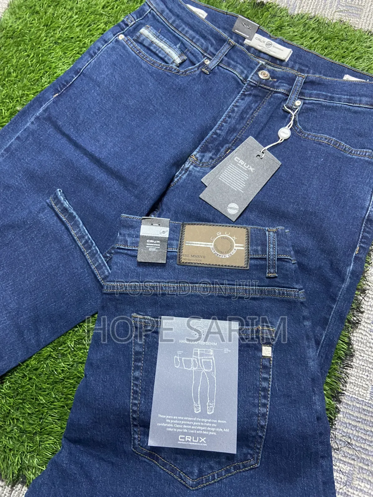 Crux Denim Men's Premium Straight Fit Jeans