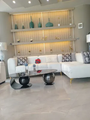 Luxury Ivory L-Shaped Sectional Sofa