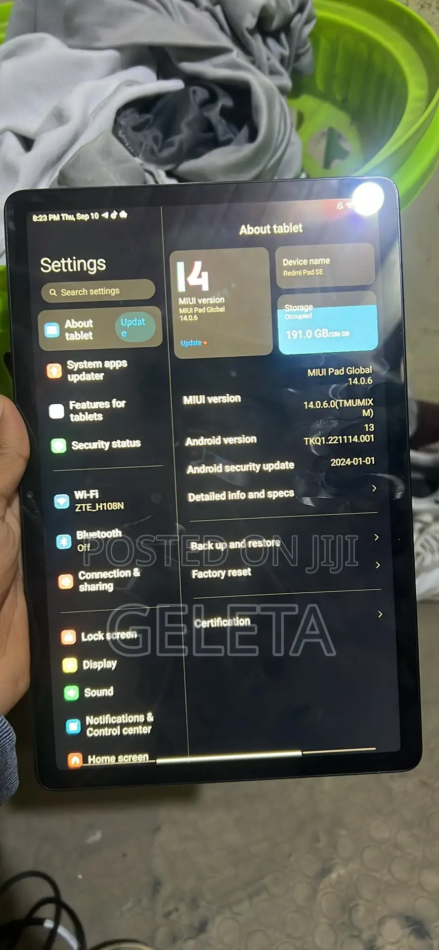 Realime Pad 55 Ultra Max 256 GB Gray