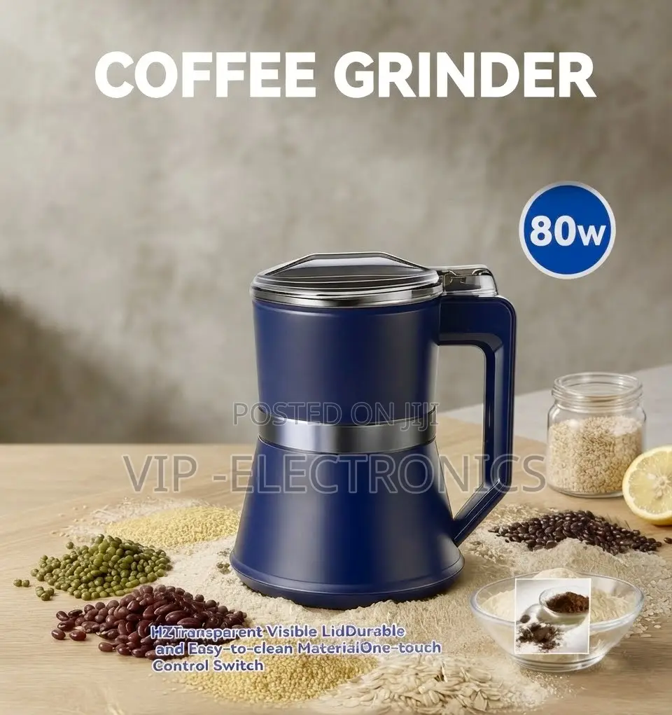 Electric Coffee Grinder 80W– One-Touch Coffee Spice Grinder