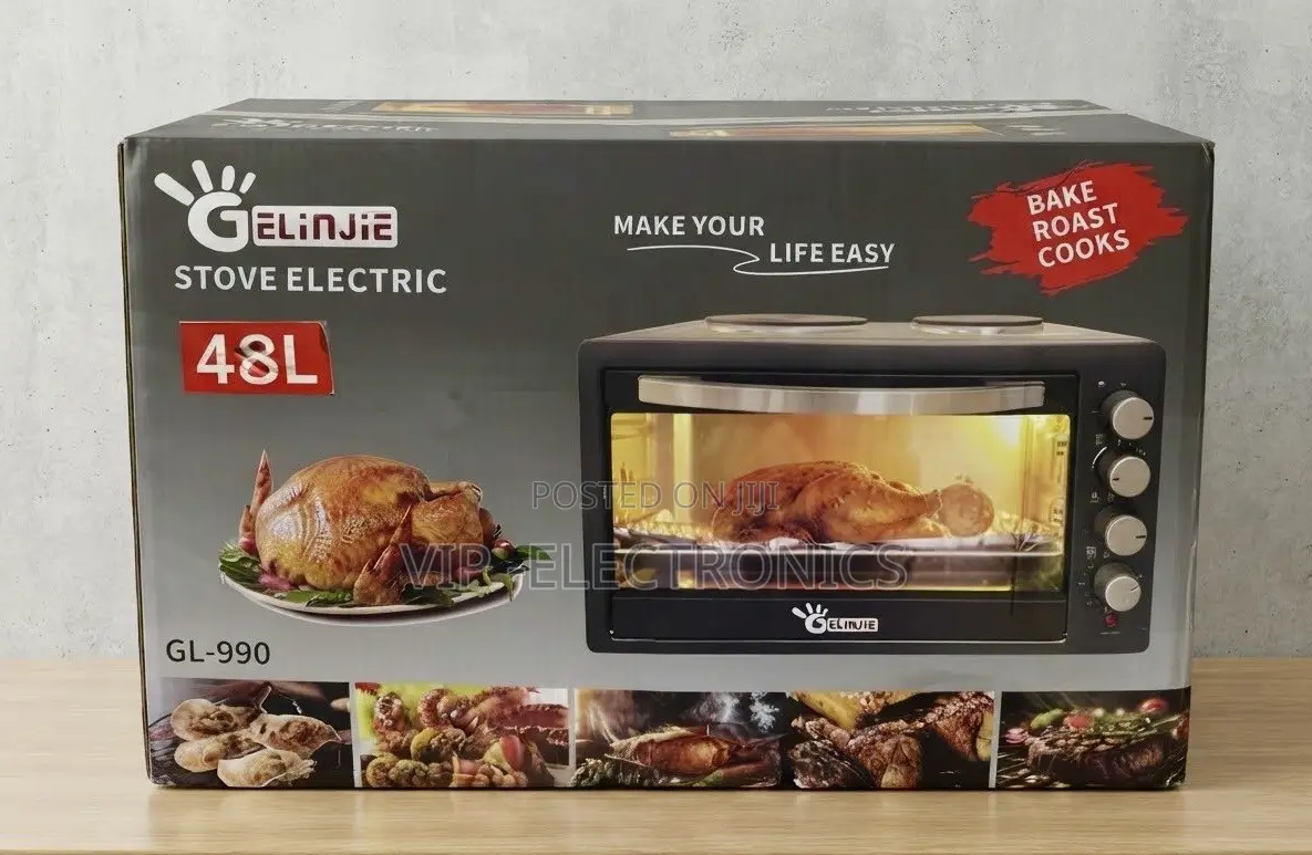 Gelinjia Mini Oven 48L Electric Oven Stove – Bake, Roast Cook