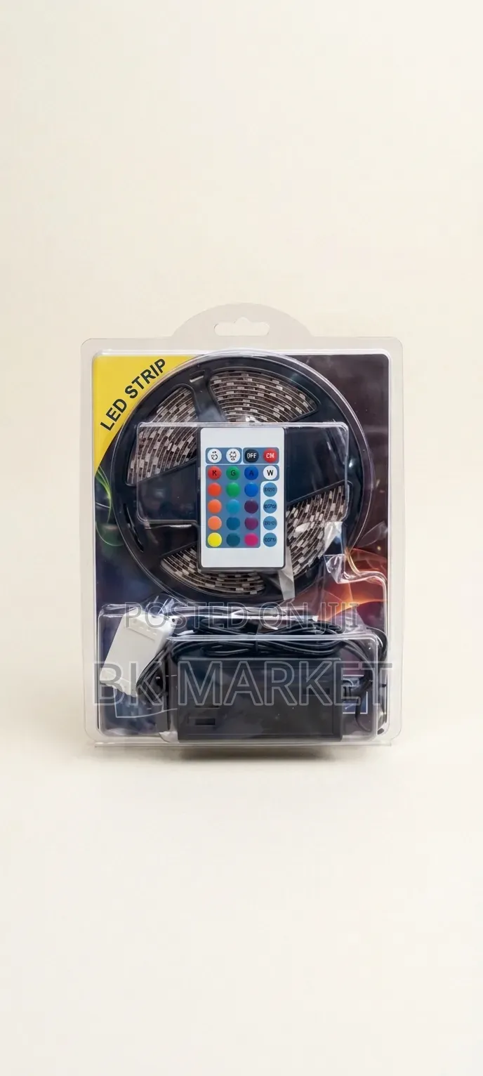Multi-Color LED Strip Light Kit ባለብዙ ቀለም የኤልኢዲ ስትሪፕ መብራት ስብስብ