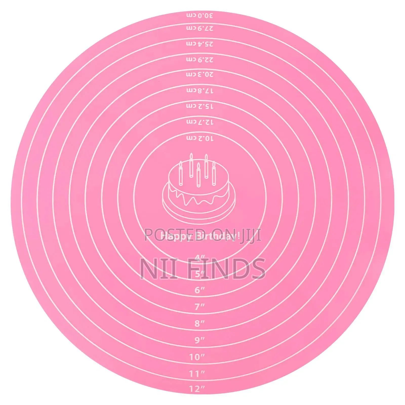 Round Silicon Mat for Turn Table