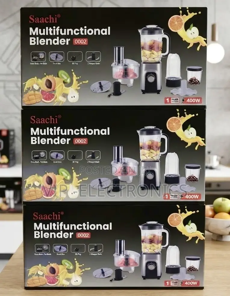 Saachi Multifunctional Blender – 400W 4-in-1 Food Processor Blender