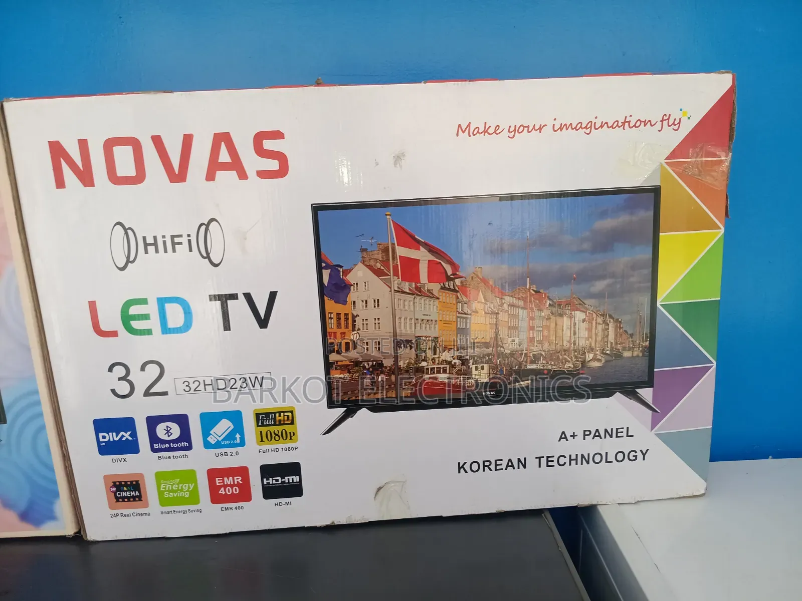 Novas Hi Fi Led TV 32 Inch Doubel Gelass Screen 2026 Hifi