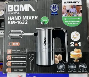 BOMN Hand Mixer BM-1632 – 650W High-Power 2-in-1 Multifunctional Mixer