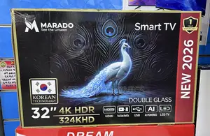 MARADO 32 Inch TV HDR Smart LED TV – Double Glass, New 2026 Model