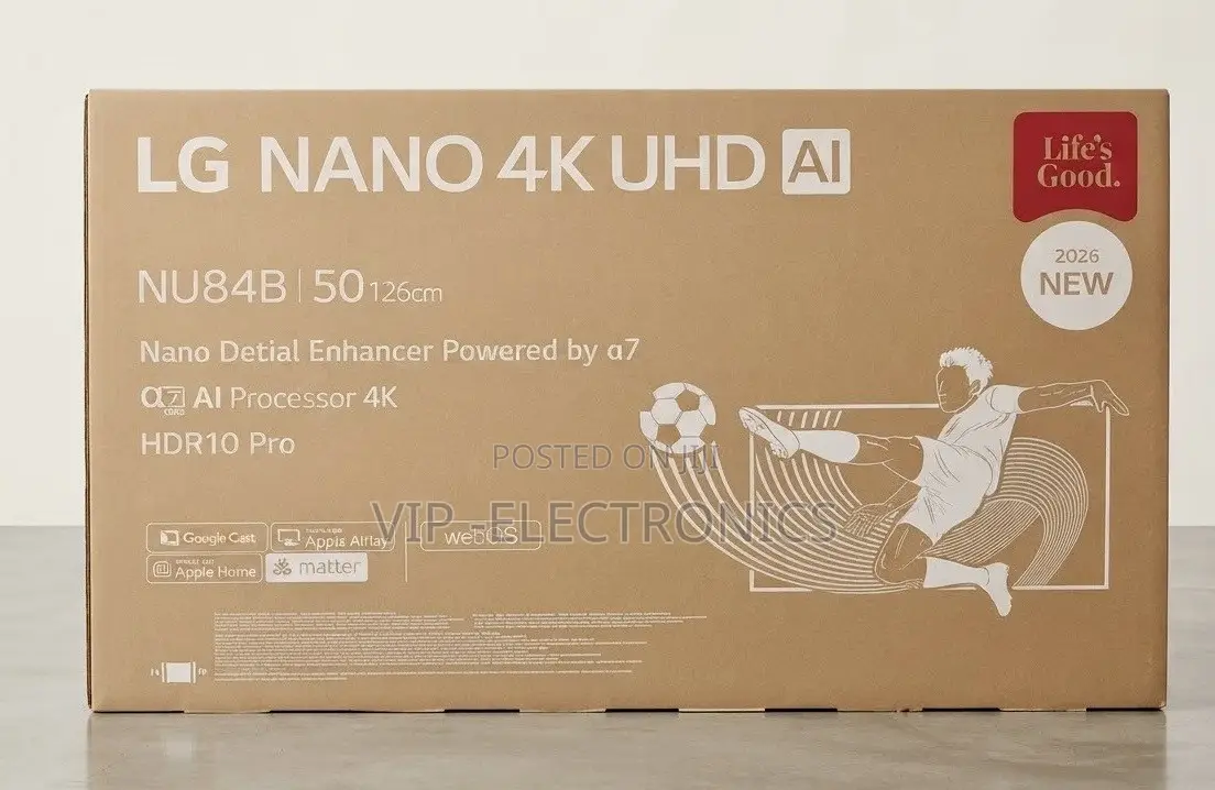 LG 50 Inch TV original LG Nano UHD AI Smart TV NU84B New 2025 Mode