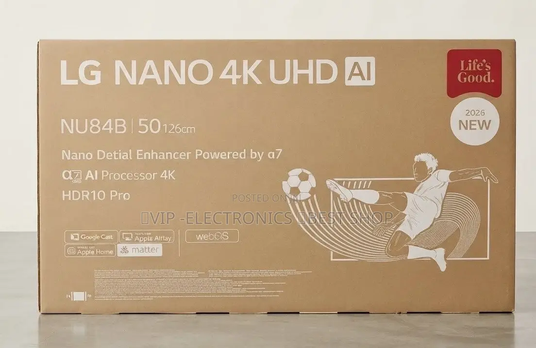 LG 50 Inch TV original LG Nano UHD AI Smart TV NU84B New 2025 Mode