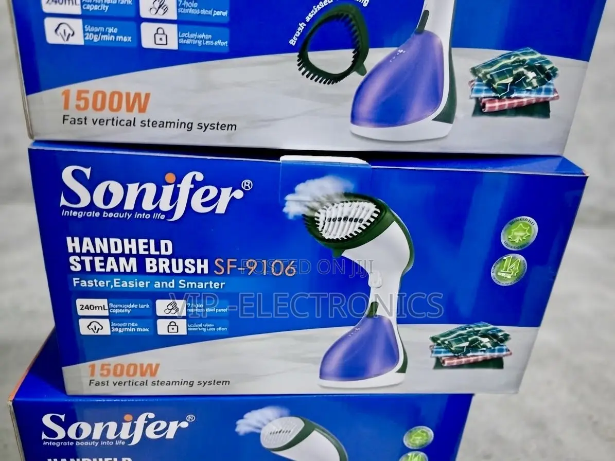 Sonifer Handheld Steam Brush – 1500W Fast Vertical Garment Steamer