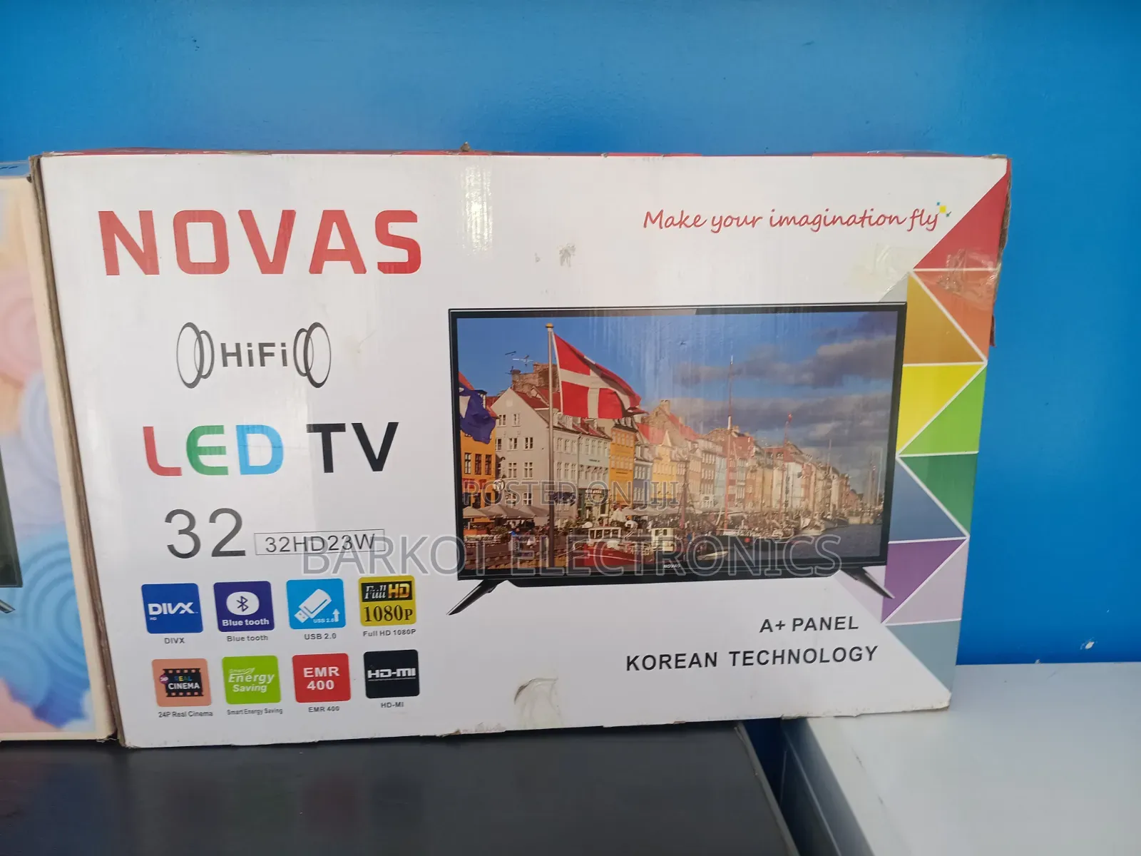 Novas Hi Fi Led TV 32 Inch Doubel Gelass Screen 2026 Hifi