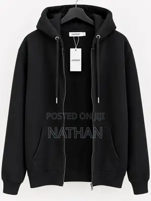 Brand New Black Zip Up