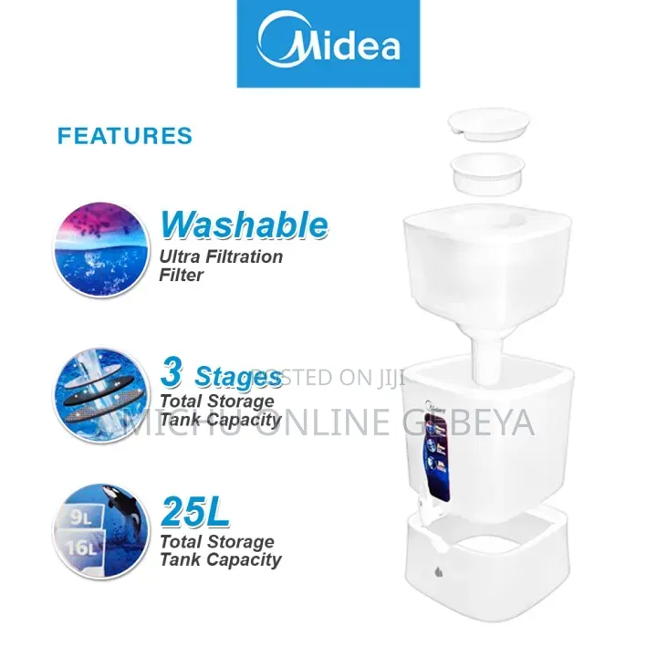 ሚዲያ 25L ኳሊቲ የውሃ ማጣሪያ Midea Water Dispenser/ Free Delivery