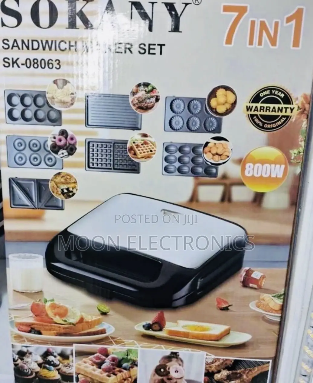 Sokany 7 IN 1 WAFFLE MAKER