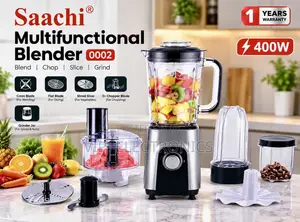 Saachi Multifunctional Blender – 400W 4-in-1 Food Processor Blender