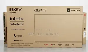 Infinix 55 Inch TV UHD QLED Smart Frameless– original Infinix TV