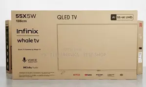 Infinix 55 Inch TV UHD QLED Smart Frameless– original Infinix TV