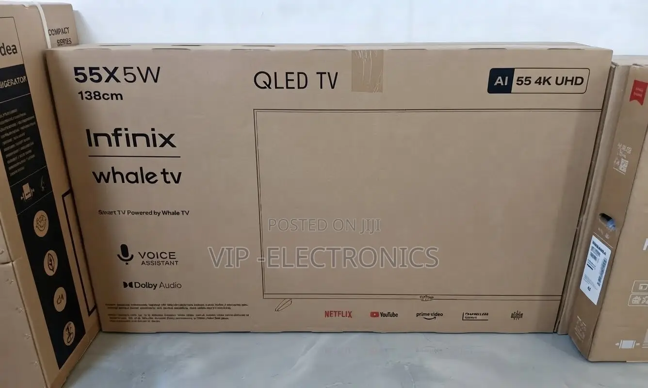 Infinix 55 Inch TV UHD QLED Smart Frameless– original Infinix TV