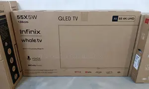 Infinix 55 Inch TV UHD QLED Smart Frameless– original Infinix TV