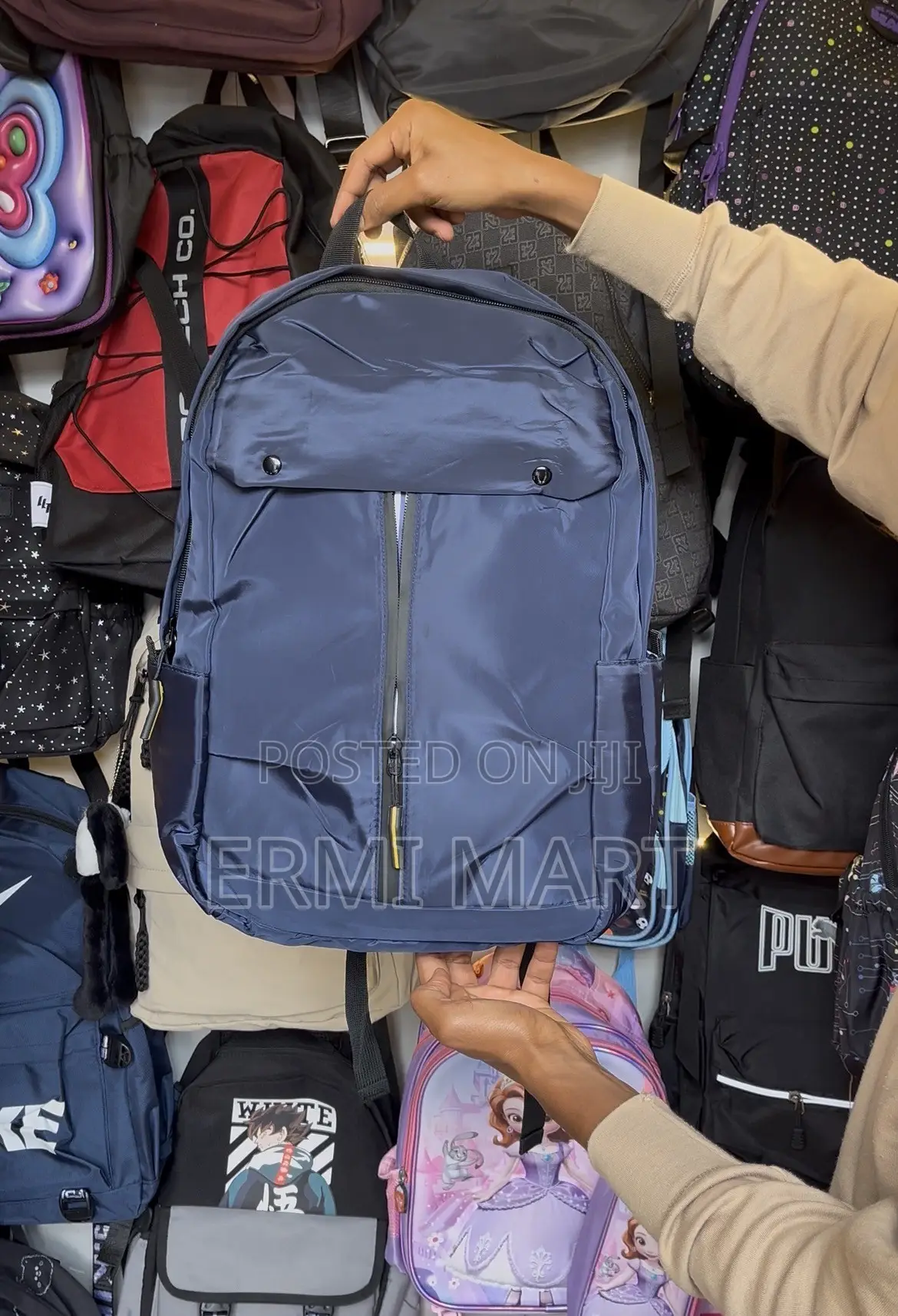 Navy Blue Backpack Bag
