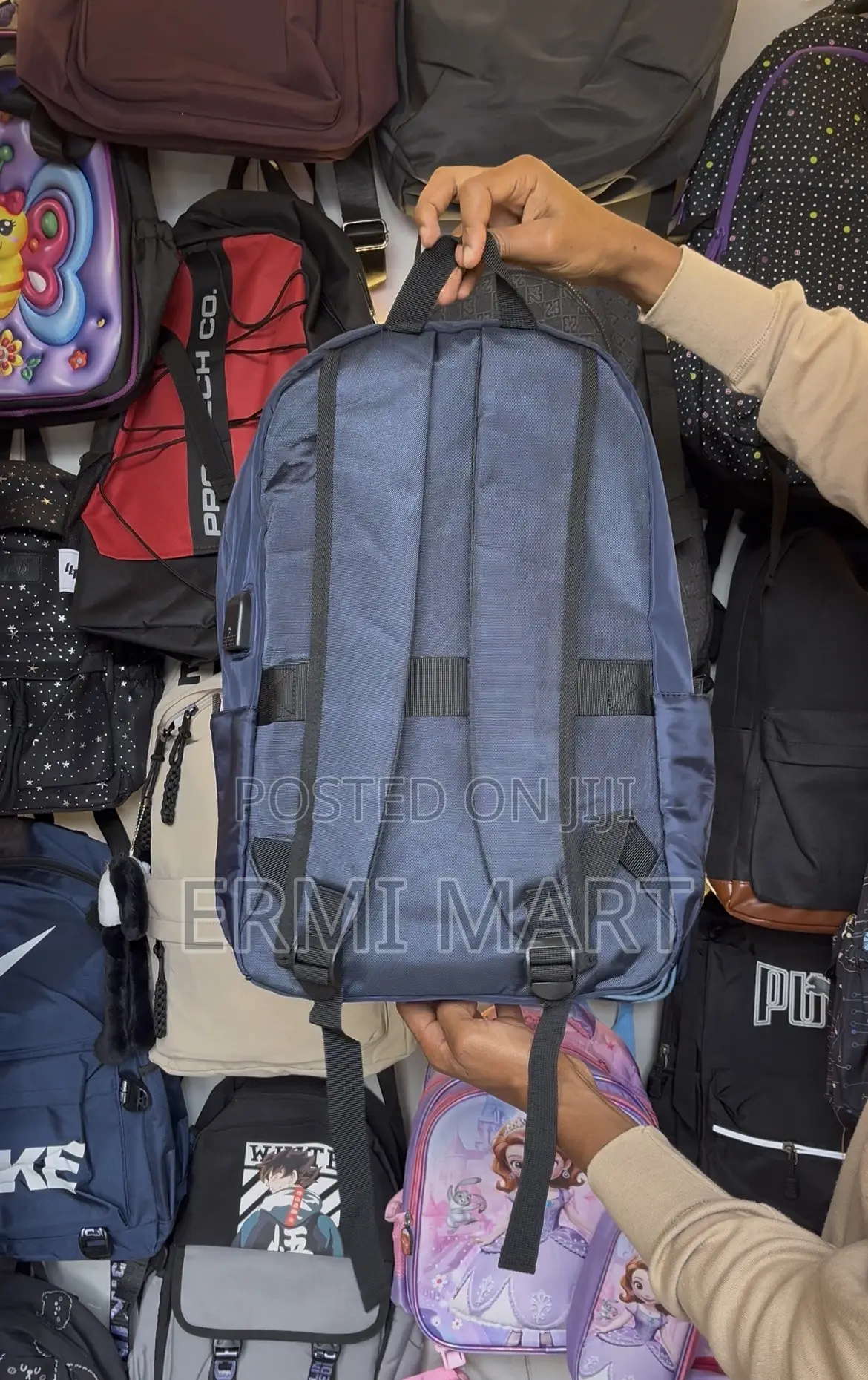Navy Blue Backpack Bag