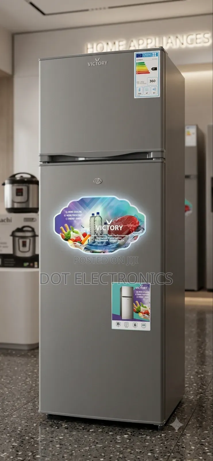 Victory Double-Door Top-Mount Freezer Refrigerator