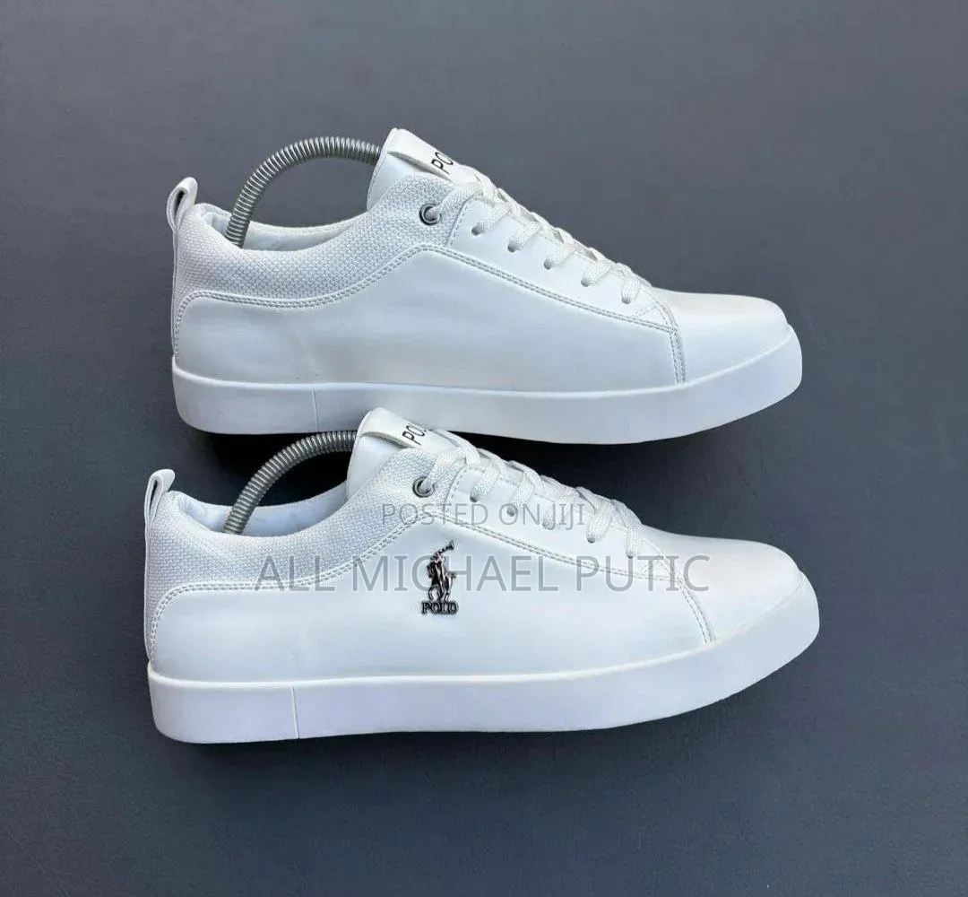 Full White U.S Polo Master Quality Shoes