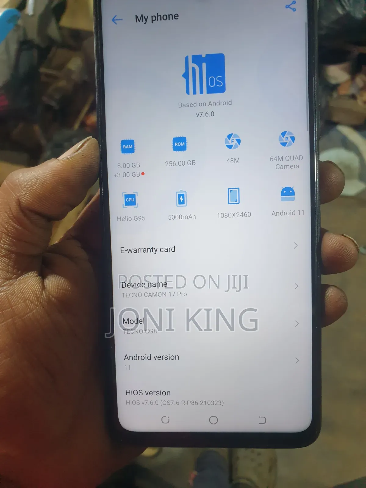 New Tecno Camon 17 Pro 256 GB Black