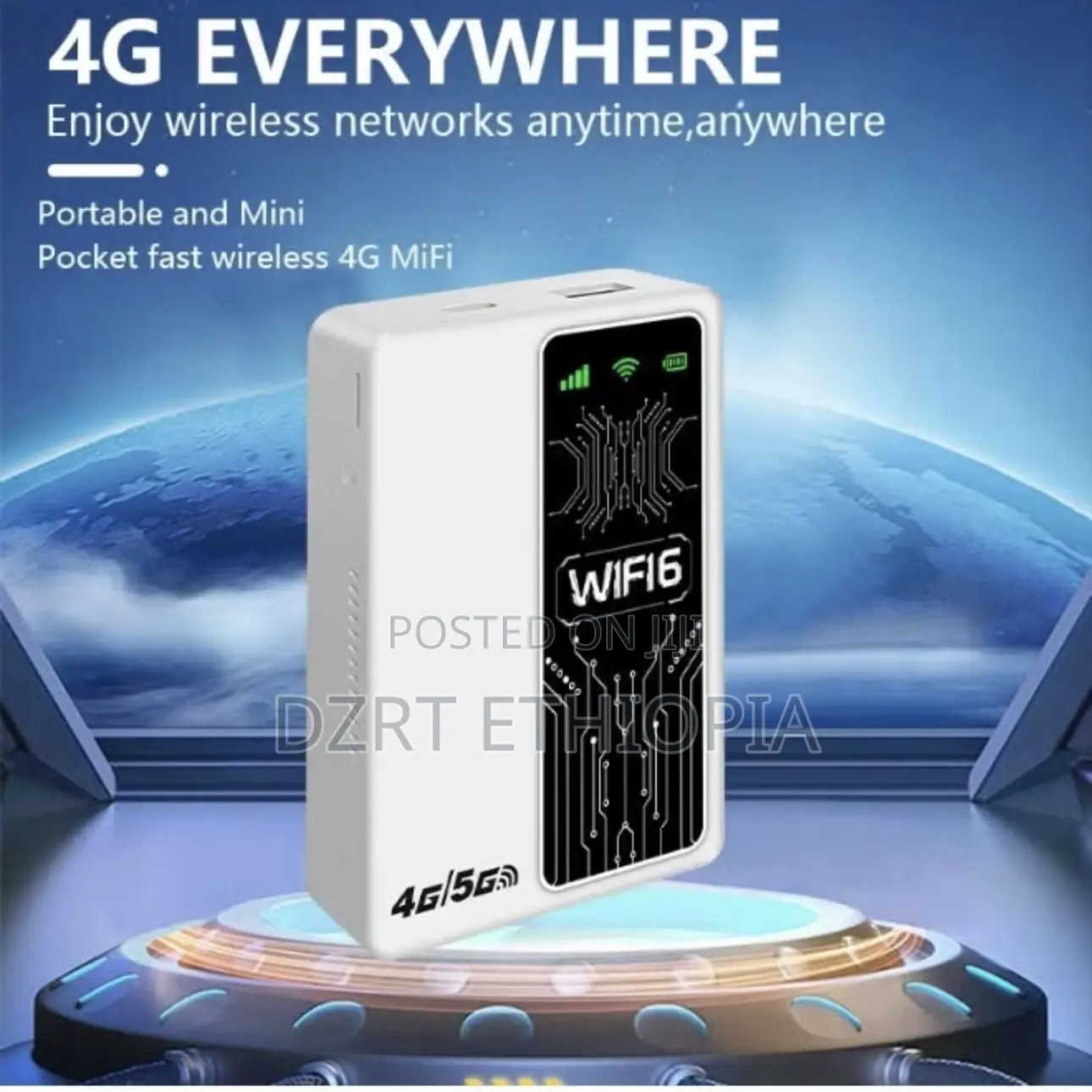 Portable WiFi Router and Power Bank