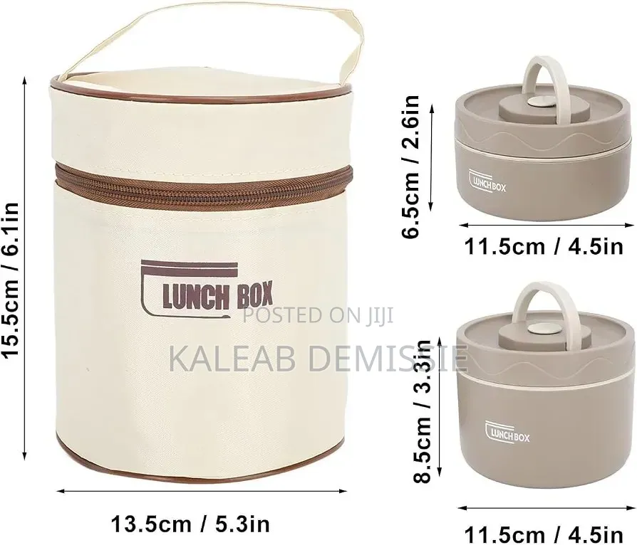 Portable Insulated Lunch Containers With Bag